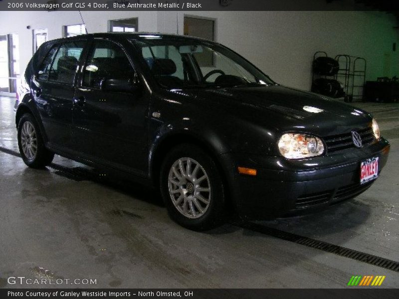 Blue Anthracite Metallic / Black 2006 Volkswagen Golf GLS 4 Door