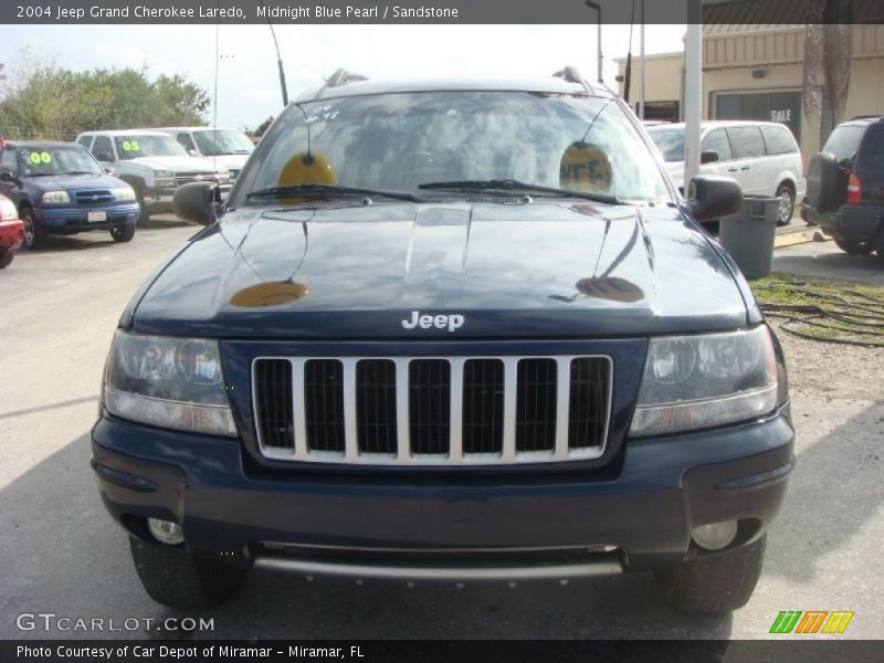 Midnight Blue Pearl / Sandstone 2004 Jeep Grand Cherokee Laredo