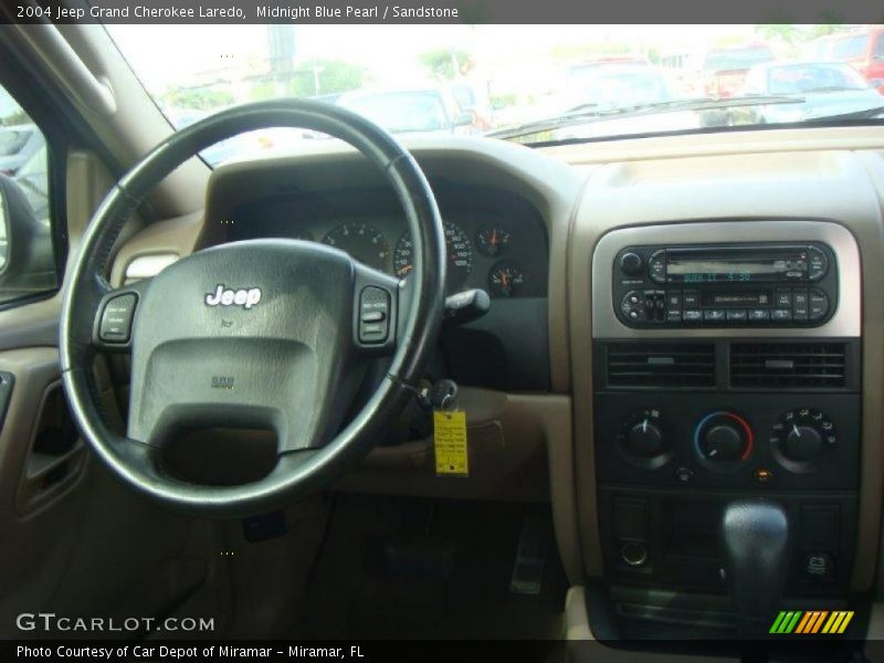 Midnight Blue Pearl / Sandstone 2004 Jeep Grand Cherokee Laredo