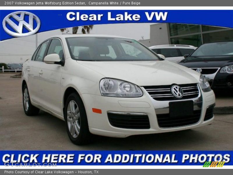 Campanella White / Pure Beige 2007 Volkswagen Jetta Wolfsburg Edition Sedan