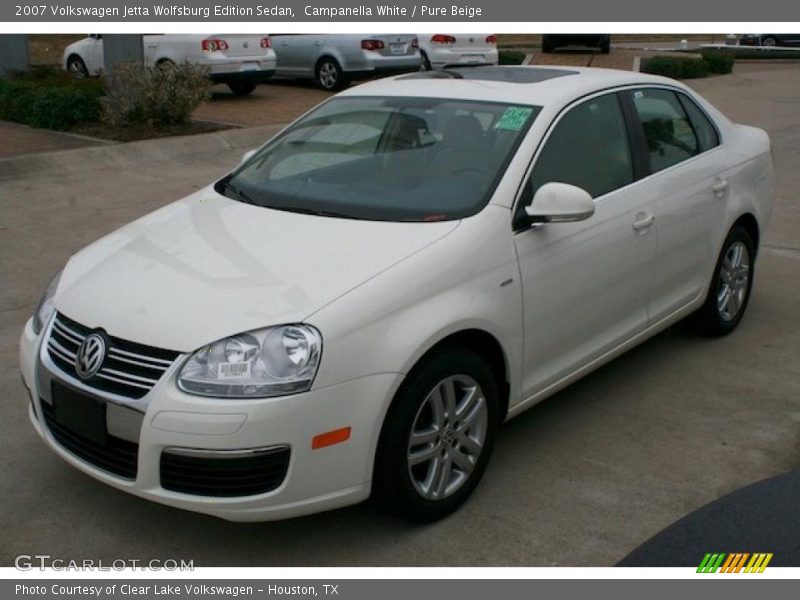 Campanella White / Pure Beige 2007 Volkswagen Jetta Wolfsburg Edition Sedan