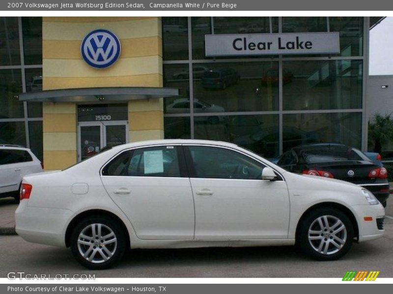Campanella White / Pure Beige 2007 Volkswagen Jetta Wolfsburg Edition Sedan