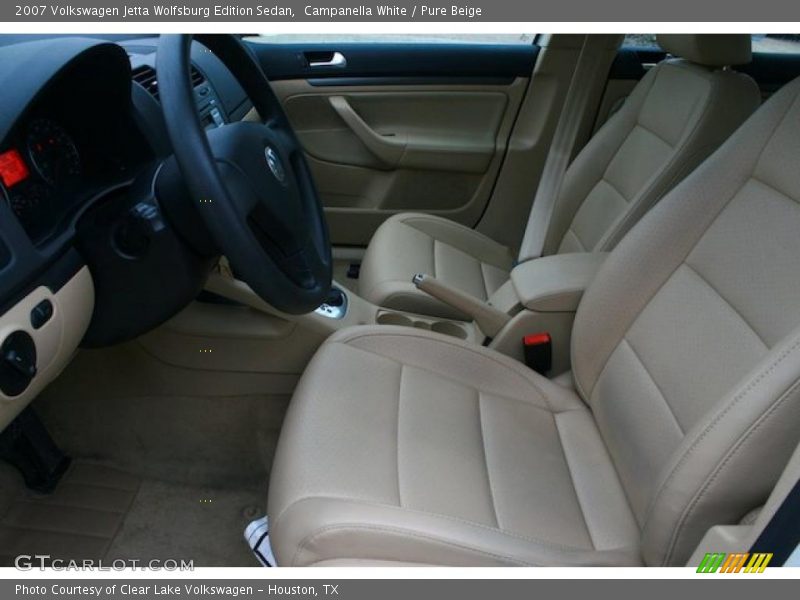 Campanella White / Pure Beige 2007 Volkswagen Jetta Wolfsburg Edition Sedan
