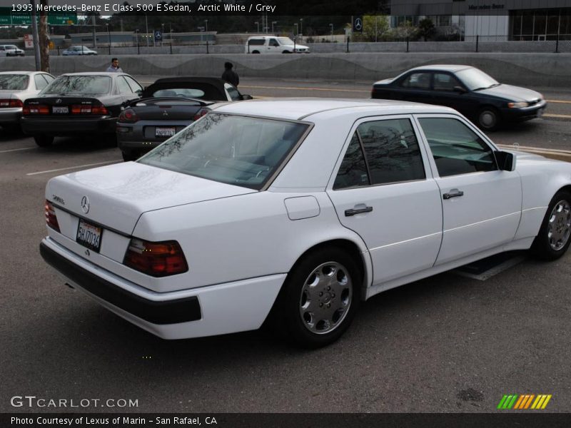 Arctic White / Grey 1993 Mercedes-Benz E Class 500 E Sedan