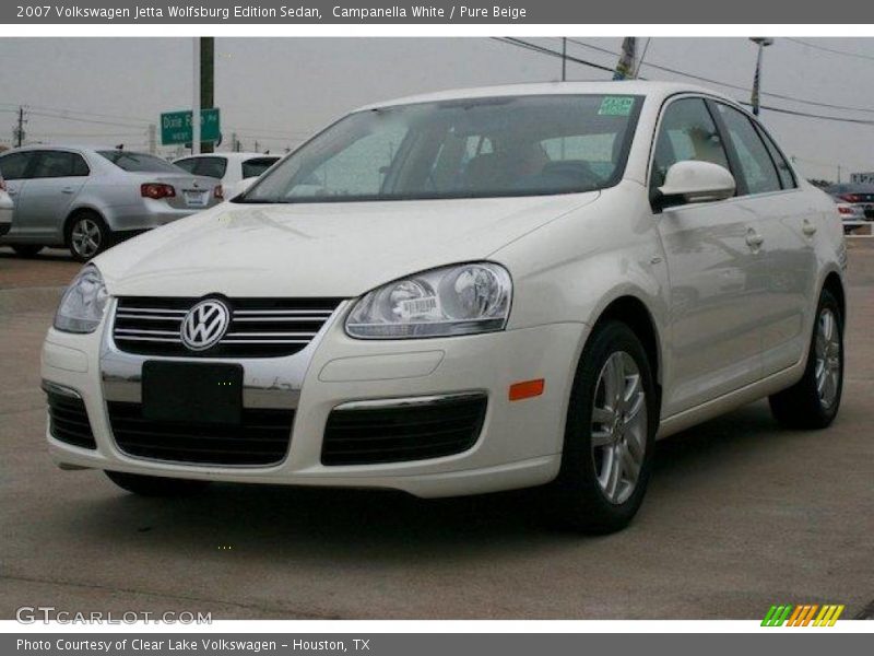 Campanella White / Pure Beige 2007 Volkswagen Jetta Wolfsburg Edition Sedan
