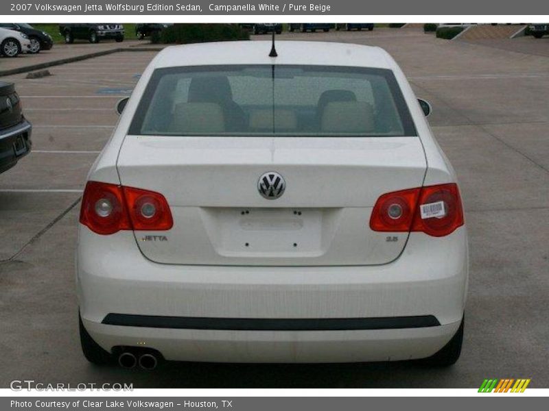 Campanella White / Pure Beige 2007 Volkswagen Jetta Wolfsburg Edition Sedan