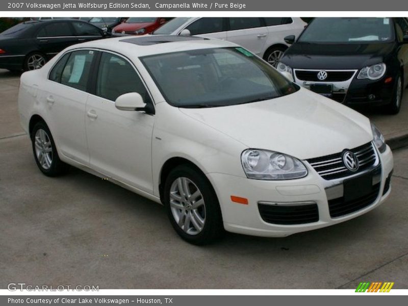 Campanella White / Pure Beige 2007 Volkswagen Jetta Wolfsburg Edition Sedan
