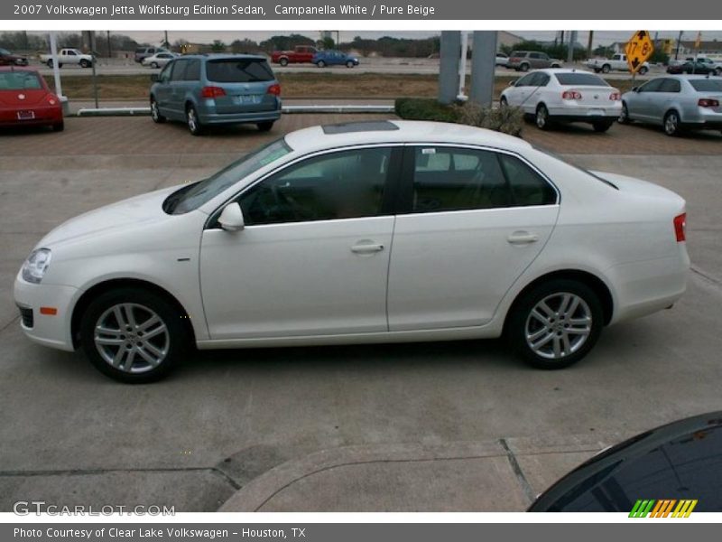 Campanella White / Pure Beige 2007 Volkswagen Jetta Wolfsburg Edition Sedan