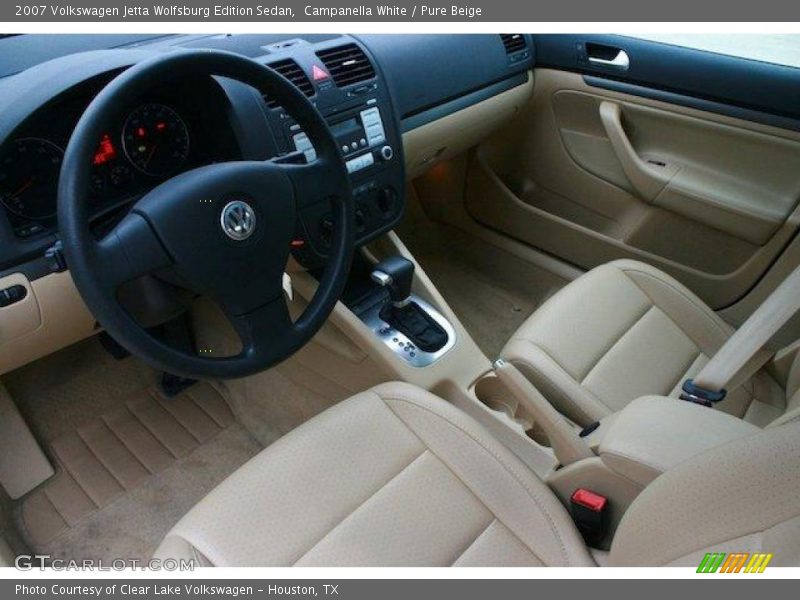 Campanella White / Pure Beige 2007 Volkswagen Jetta Wolfsburg Edition Sedan