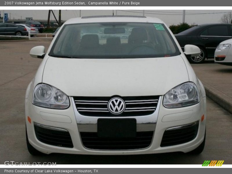 Campanella White / Pure Beige 2007 Volkswagen Jetta Wolfsburg Edition Sedan