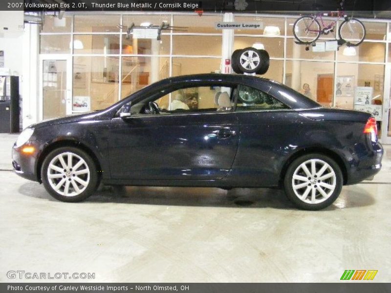 Thunder Blue Metallic / Cornsilk Beige 2007 Volkswagen Eos 2.0T