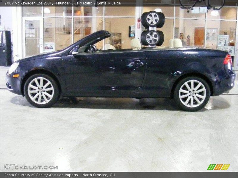 Thunder Blue Metallic / Cornsilk Beige 2007 Volkswagen Eos 2.0T
