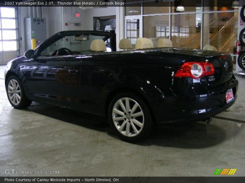 Thunder Blue Metallic / Cornsilk Beige 2007 Volkswagen Eos 2.0T