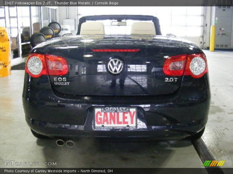 Thunder Blue Metallic / Cornsilk Beige 2007 Volkswagen Eos 2.0T