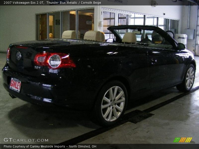 Thunder Blue Metallic / Cornsilk Beige 2007 Volkswagen Eos 2.0T