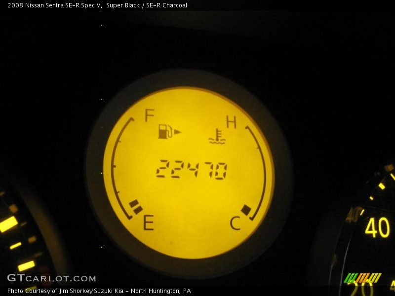 Super Black / SE-R Charcoal 2008 Nissan Sentra SE-R Spec V