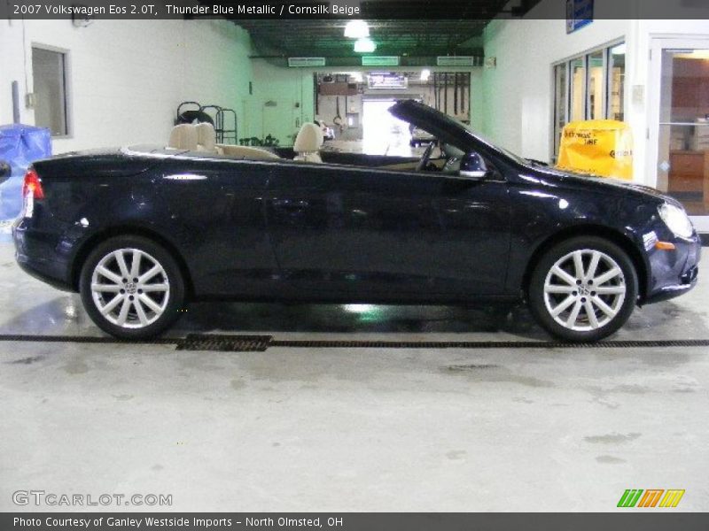 Thunder Blue Metallic / Cornsilk Beige 2007 Volkswagen Eos 2.0T