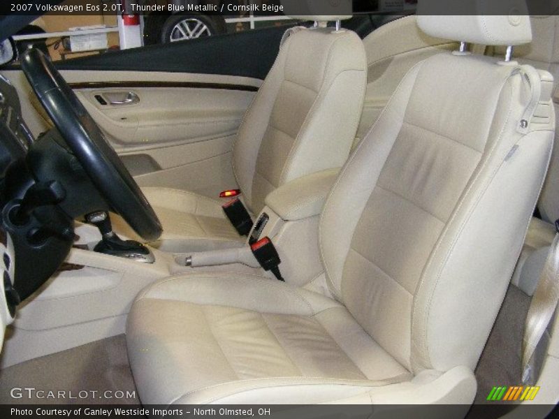 Thunder Blue Metallic / Cornsilk Beige 2007 Volkswagen Eos 2.0T