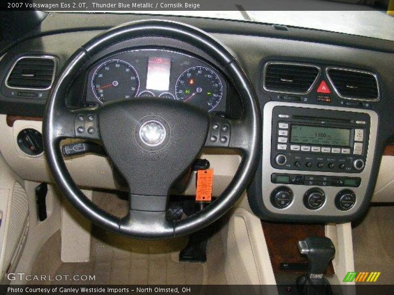 Thunder Blue Metallic / Cornsilk Beige 2007 Volkswagen Eos 2.0T