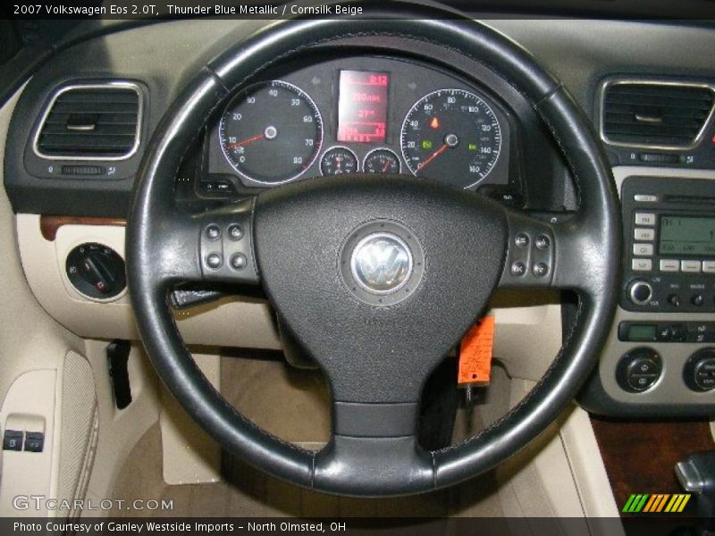 Thunder Blue Metallic / Cornsilk Beige 2007 Volkswagen Eos 2.0T