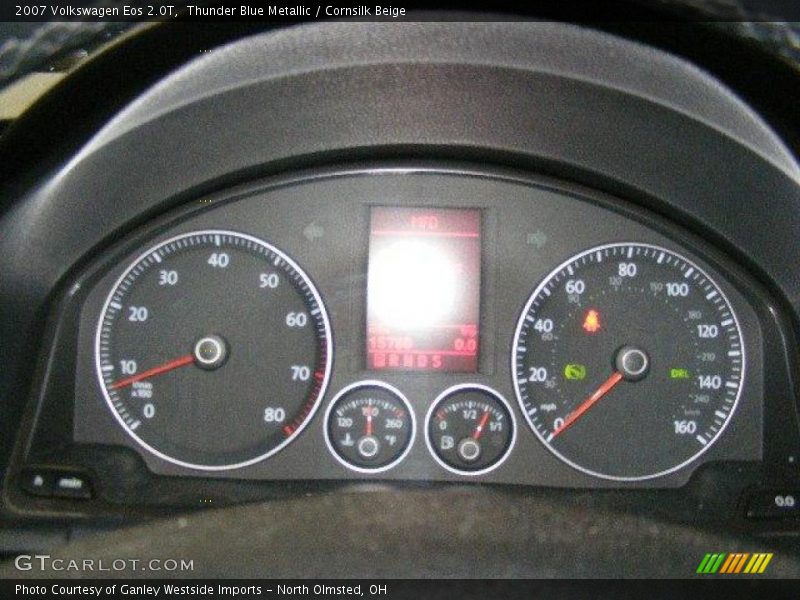 Thunder Blue Metallic / Cornsilk Beige 2007 Volkswagen Eos 2.0T