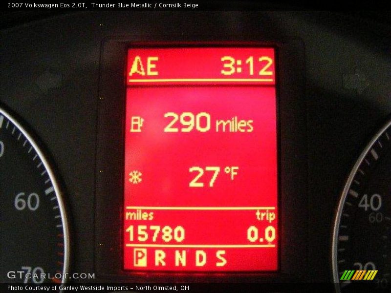 Thunder Blue Metallic / Cornsilk Beige 2007 Volkswagen Eos 2.0T