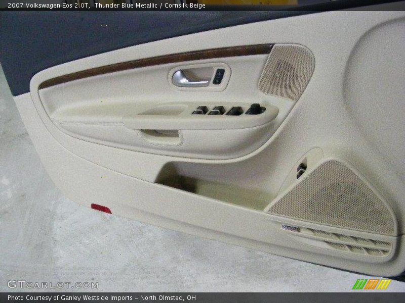 Thunder Blue Metallic / Cornsilk Beige 2007 Volkswagen Eos 2.0T