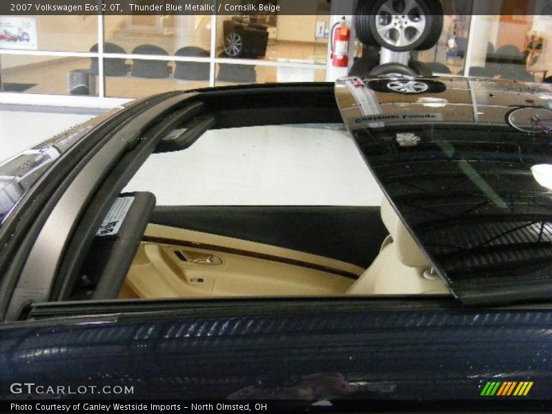 Thunder Blue Metallic / Cornsilk Beige 2007 Volkswagen Eos 2.0T