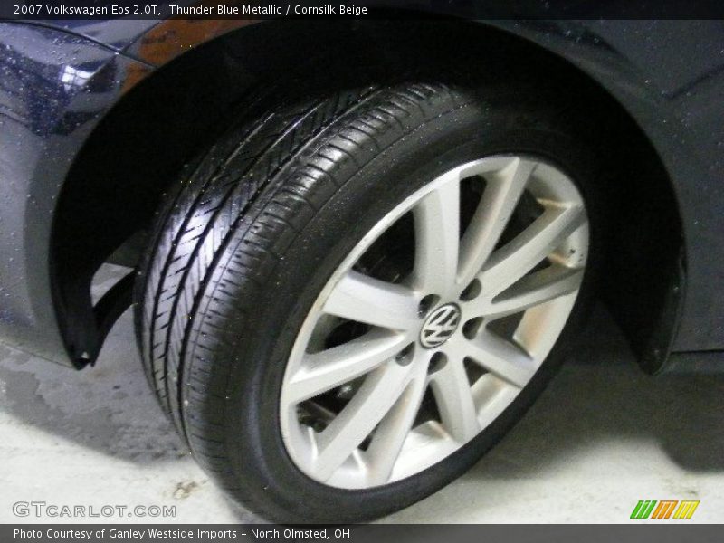 Thunder Blue Metallic / Cornsilk Beige 2007 Volkswagen Eos 2.0T