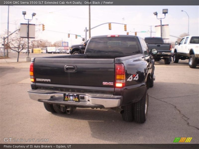 Onyx Black / Pewter 2004 GMC Sierra 3500 SLT Extended Cab 4x4 Dually