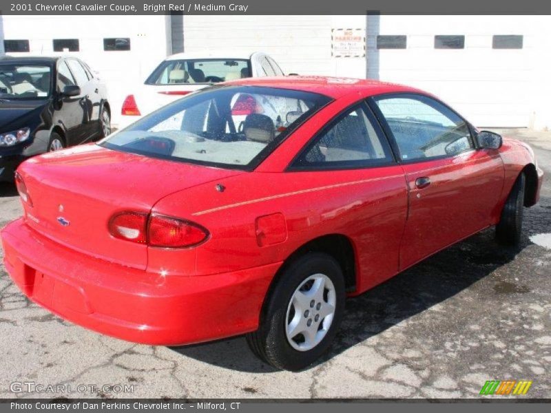 Bright Red / Medium Gray 2001 Chevrolet Cavalier Coupe