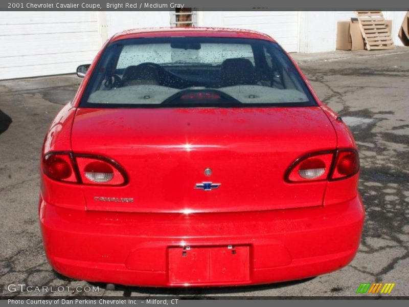 Bright Red / Medium Gray 2001 Chevrolet Cavalier Coupe