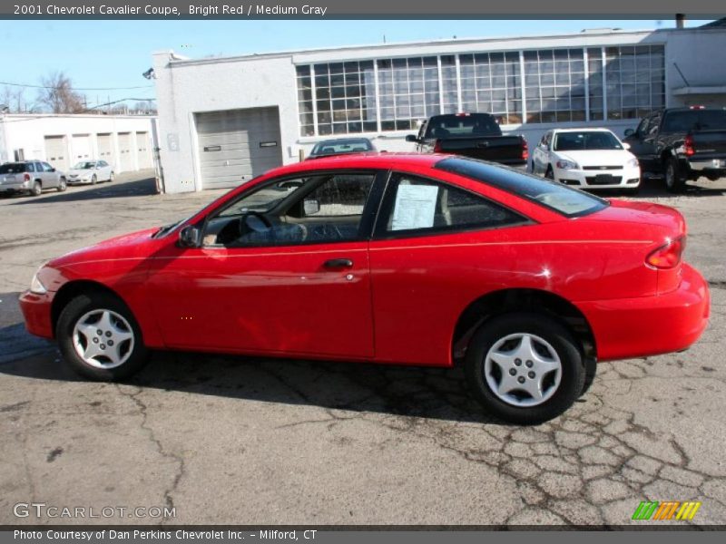 Bright Red / Medium Gray 2001 Chevrolet Cavalier Coupe
