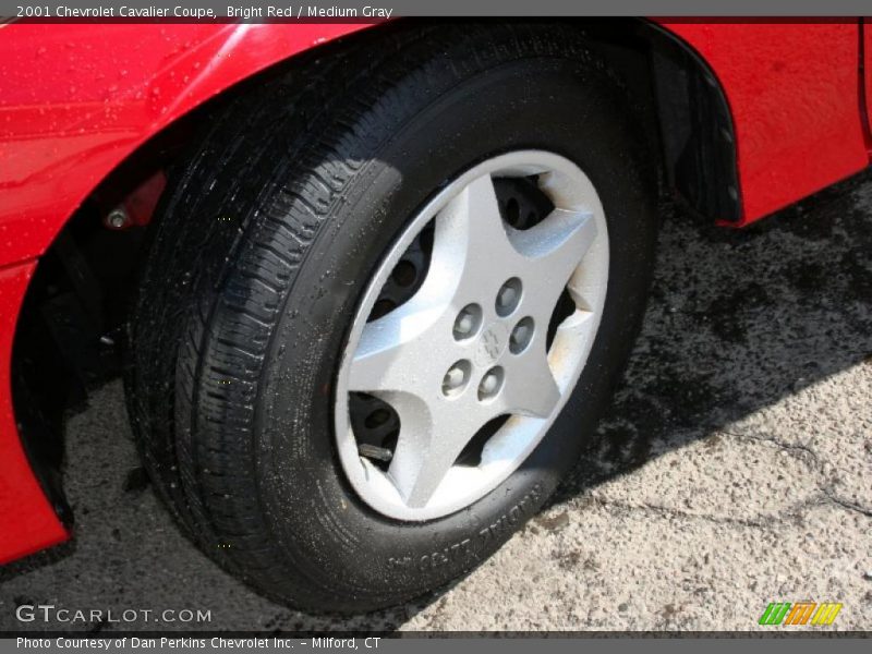 Bright Red / Medium Gray 2001 Chevrolet Cavalier Coupe