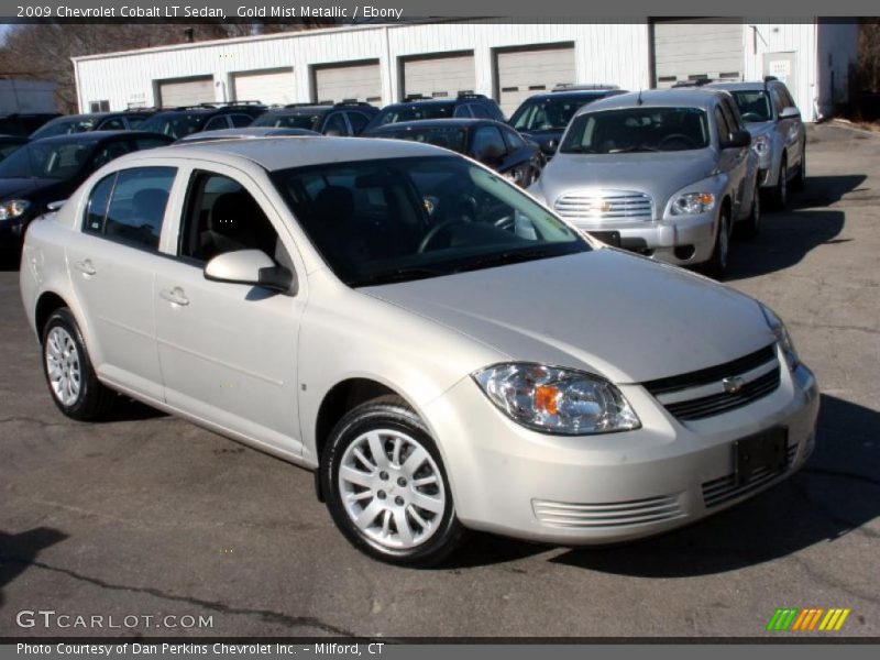 Gold Mist Metallic / Ebony 2009 Chevrolet Cobalt LT Sedan