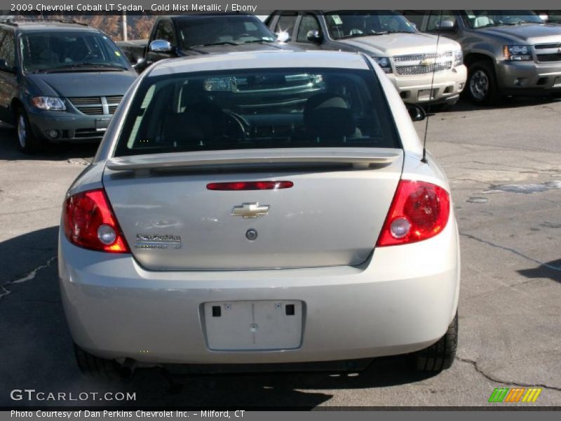 Gold Mist Metallic / Ebony 2009 Chevrolet Cobalt LT Sedan