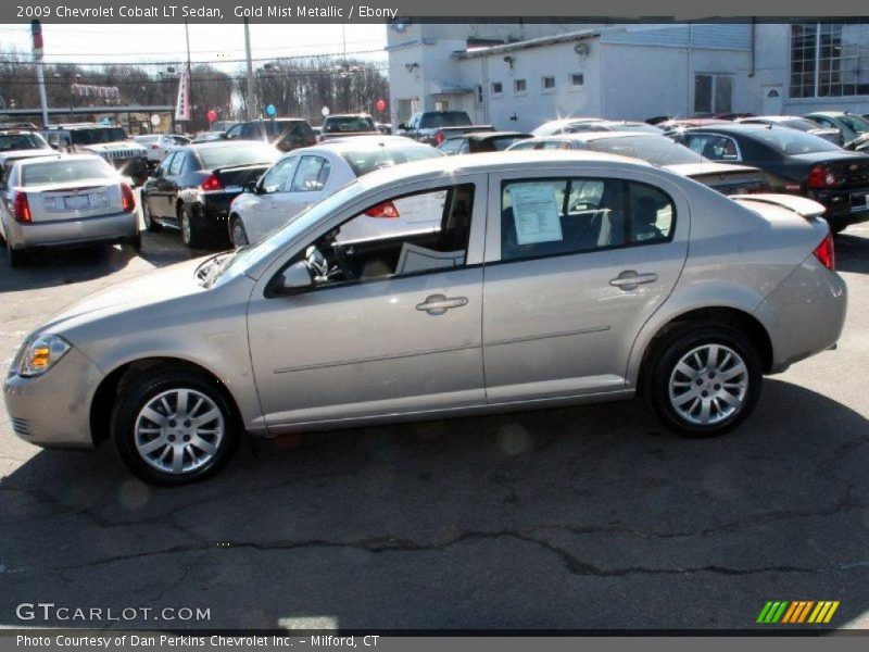 Gold Mist Metallic / Ebony 2009 Chevrolet Cobalt LT Sedan