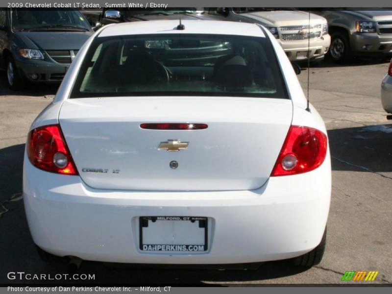 Summit White / Ebony 2009 Chevrolet Cobalt LT Sedan