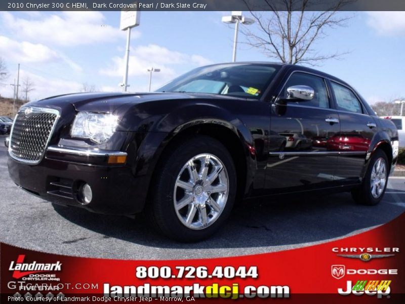 Dark Cordovan Pearl / Dark Slate Gray 2010 Chrysler 300 C HEMI