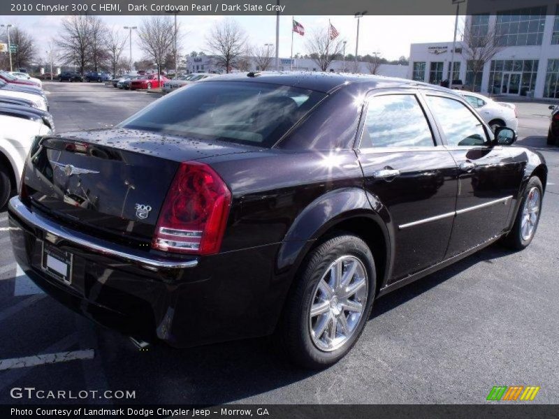 Dark Cordovan Pearl / Dark Slate Gray 2010 Chrysler 300 C HEMI
