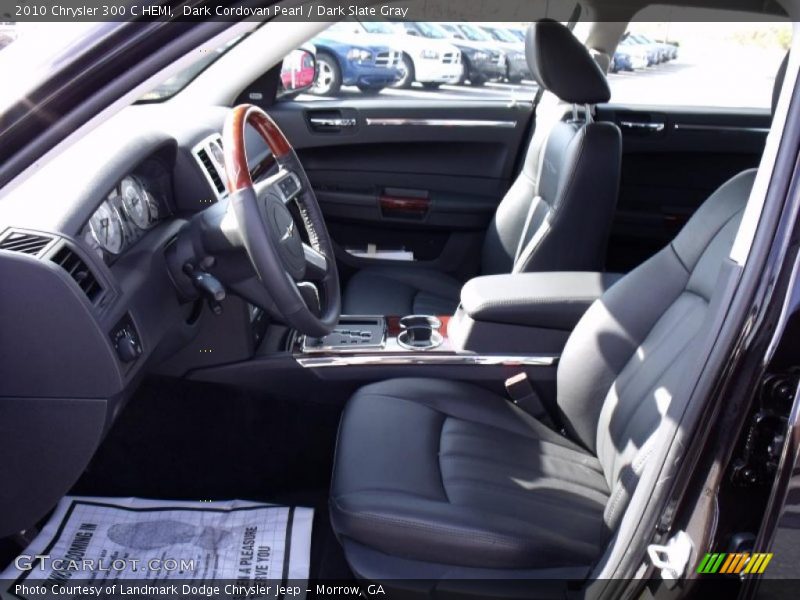 Dark Cordovan Pearl / Dark Slate Gray 2010 Chrysler 300 C HEMI