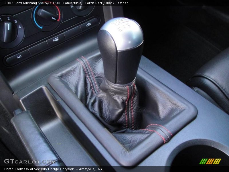 Torch Red / Black Leather 2007 Ford Mustang Shelby GT500 Convertible
