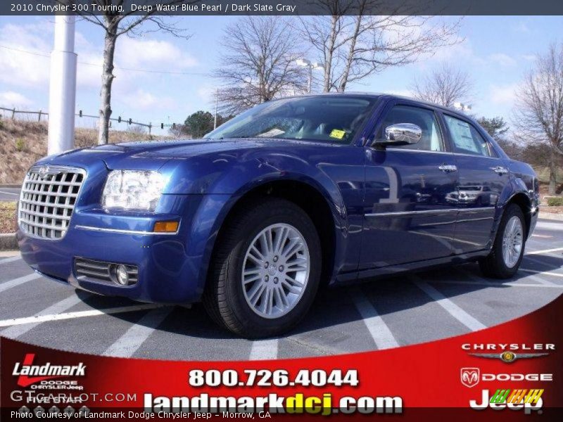 Deep Water Blue Pearl / Dark Slate Gray 2010 Chrysler 300 Touring