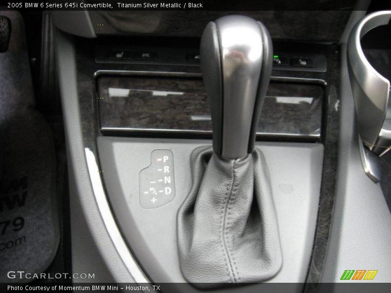 Titanium Silver Metallic / Black 2005 BMW 6 Series 645i Convertible