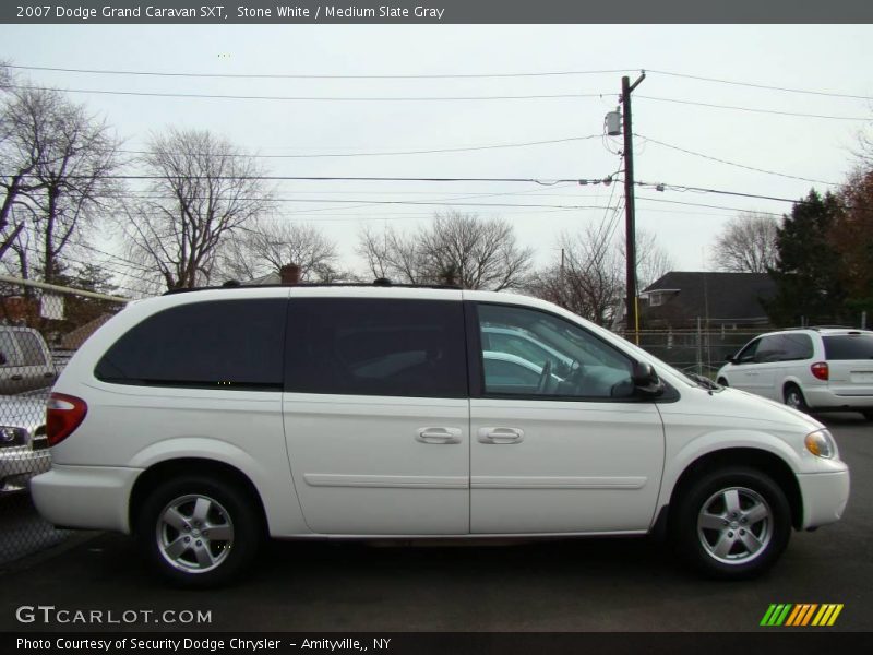 Stone White / Medium Slate Gray 2007 Dodge Grand Caravan SXT