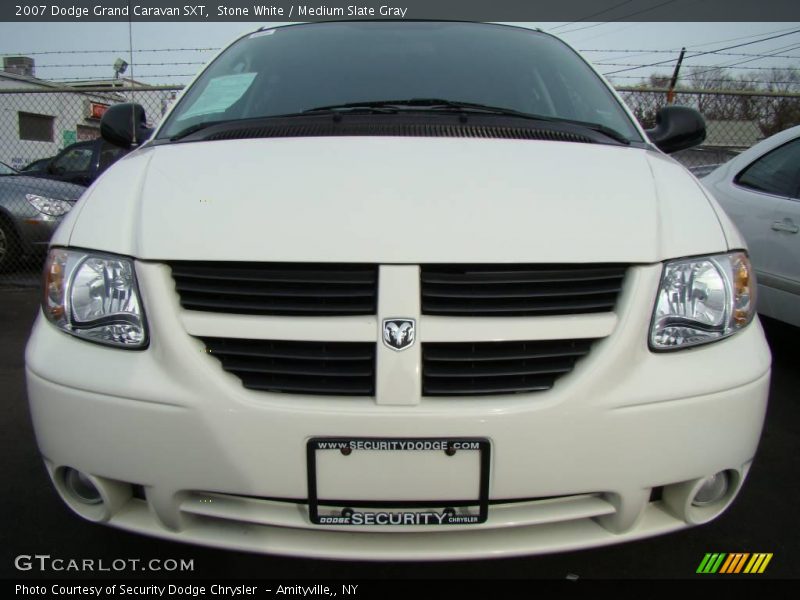 Stone White / Medium Slate Gray 2007 Dodge Grand Caravan SXT