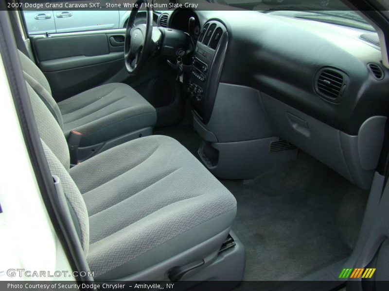 Stone White / Medium Slate Gray 2007 Dodge Grand Caravan SXT