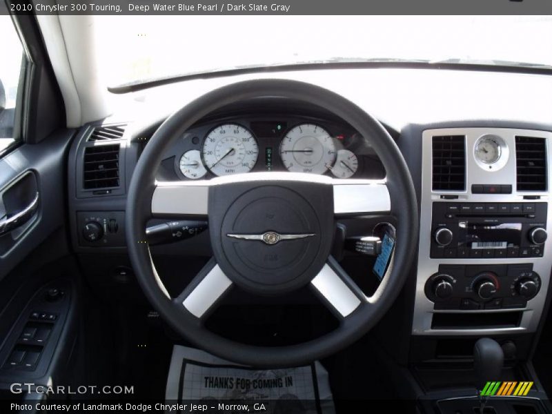 Deep Water Blue Pearl / Dark Slate Gray 2010 Chrysler 300 Touring