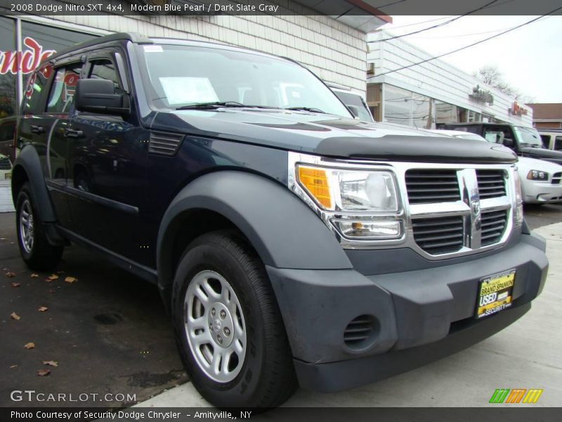 Modern Blue Pearl / Dark Slate Gray 2008 Dodge Nitro SXT 4x4