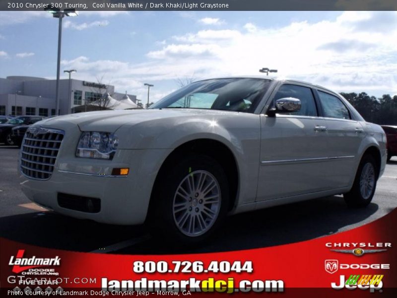Cool Vanilla White / Dark Khaki/Light Graystone 2010 Chrysler 300 Touring